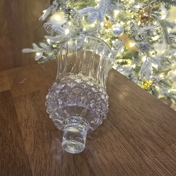 VTG 1980s Home Interiors Clear Glass Home Interior Votive Cup Candle Holder - Picture 4 of 4